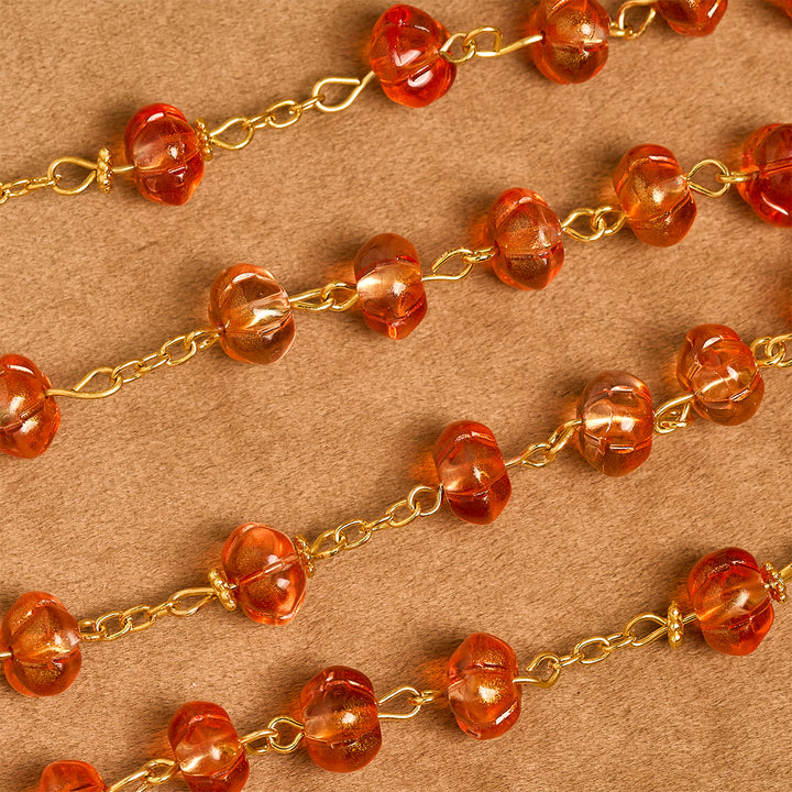 Christianartworkshop Kürbisförmiger Perlen-Rosenkranz, Armband - image 10