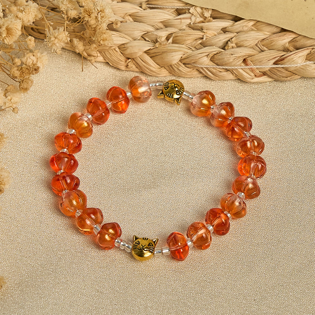 Christianartworkshop Kürbisförmiger Perlen-Rosenkranz, Armband - Halloween - Themenarmband - image 13