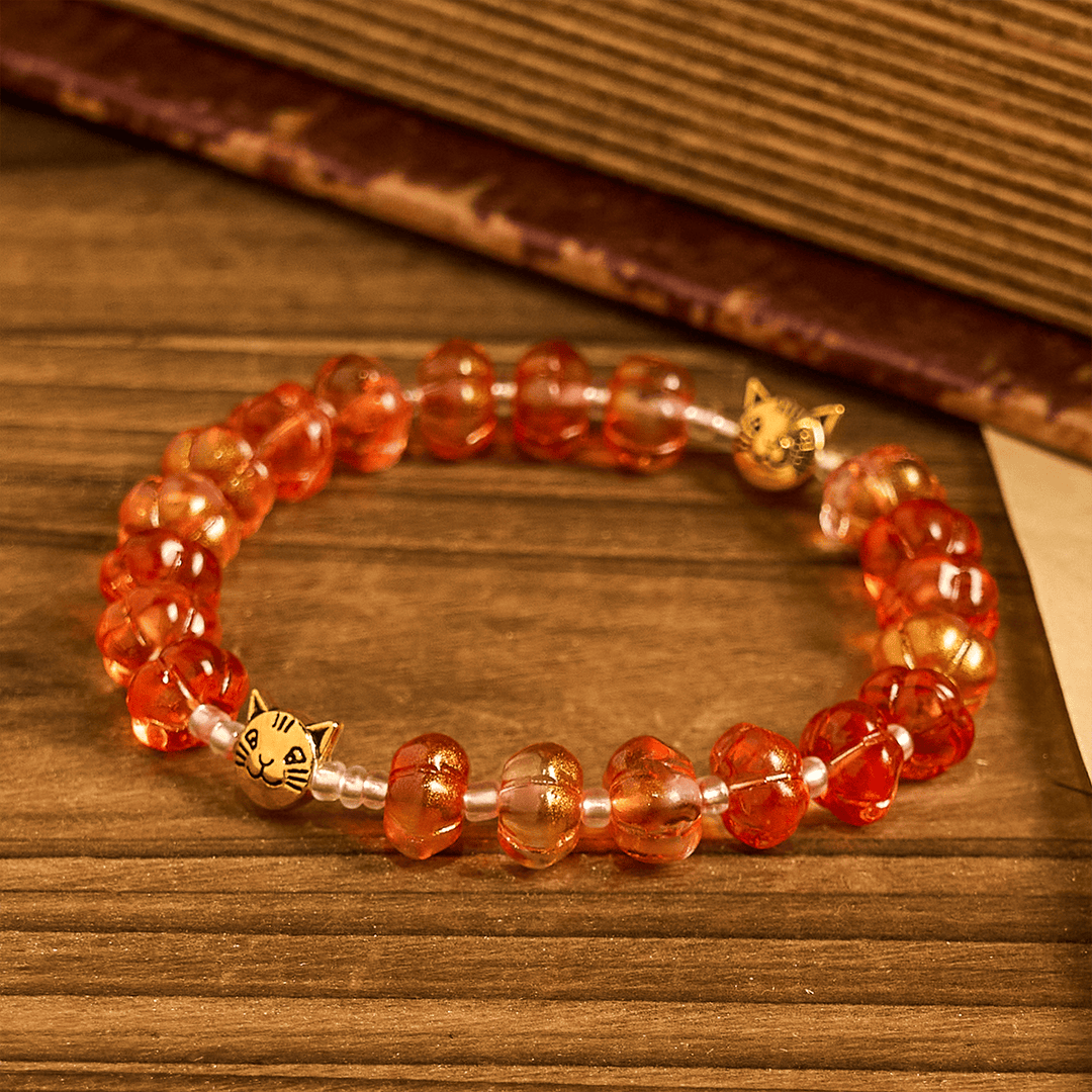 Christianartworkshop Kürbisförmiger Perlen-Rosenkranz, Armband - image 11