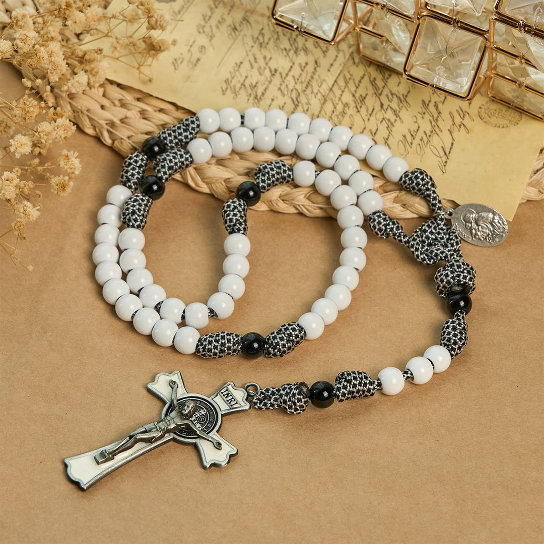 Christianartworkshop Rosenkranz aus Nylonschnur mit festem Knoten und St.-Antonius-Medaille: Verlorene Hoffnung wiederherstellen - image 5