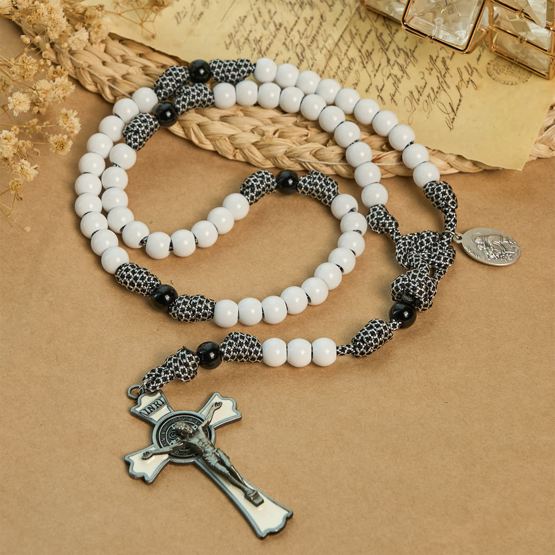Christianartworkshop Rosenkranz aus Nylonschnur mit festem Knoten und St.-Antonius-Medaille: Verlorene Hoffnung wiederherstellen - image 6
