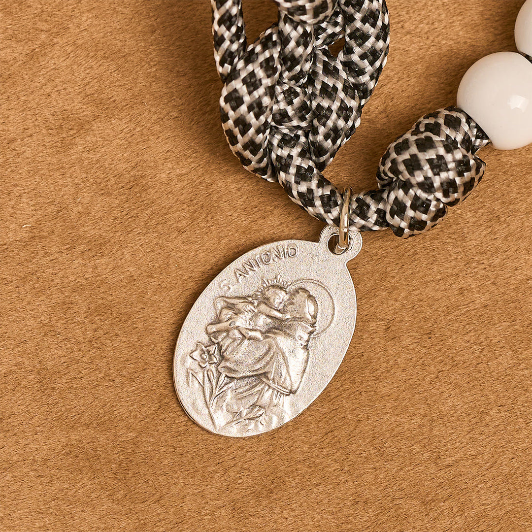 Christianartworkshop Rosenkranz aus Nylonschnur mit festem Knoten und St.-Antonius-Medaille: Verlorene Hoffnung wiederherstellen - image 11