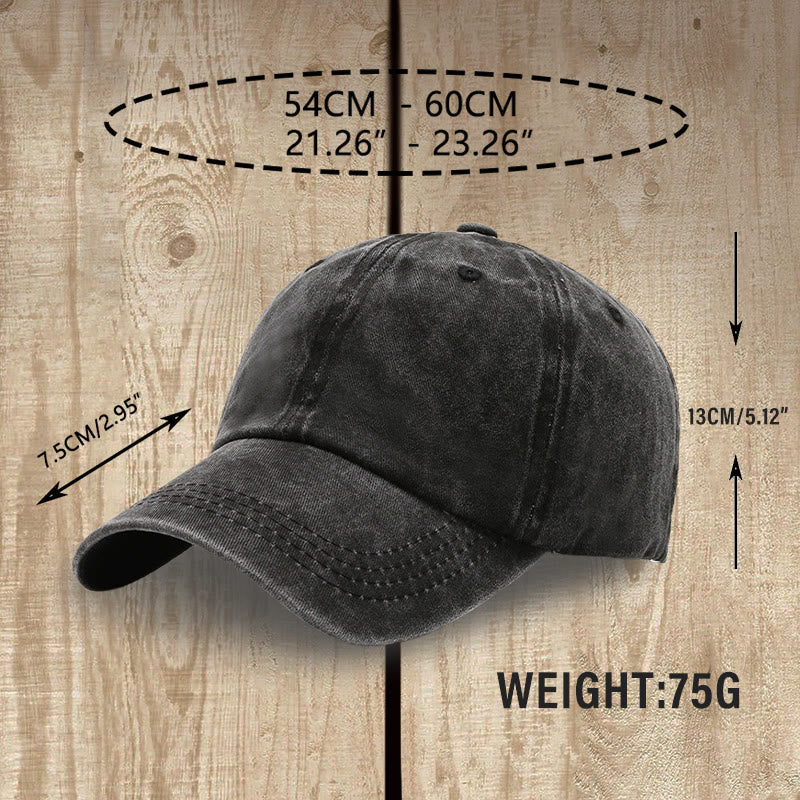 Christianartworkshop Streetwear Style Blessed Unisex Distressed Washed Cotton Hat - image 1