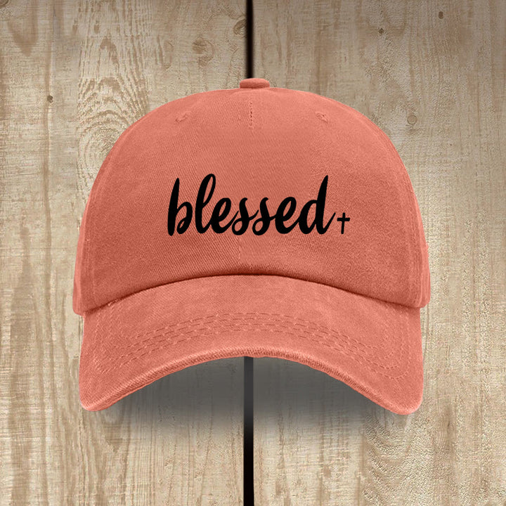 Christianartworkshop Gesegnete Unisex-Mütze aus gewaschener Baumwolle im Streetwear-Stil - Orange - image 15