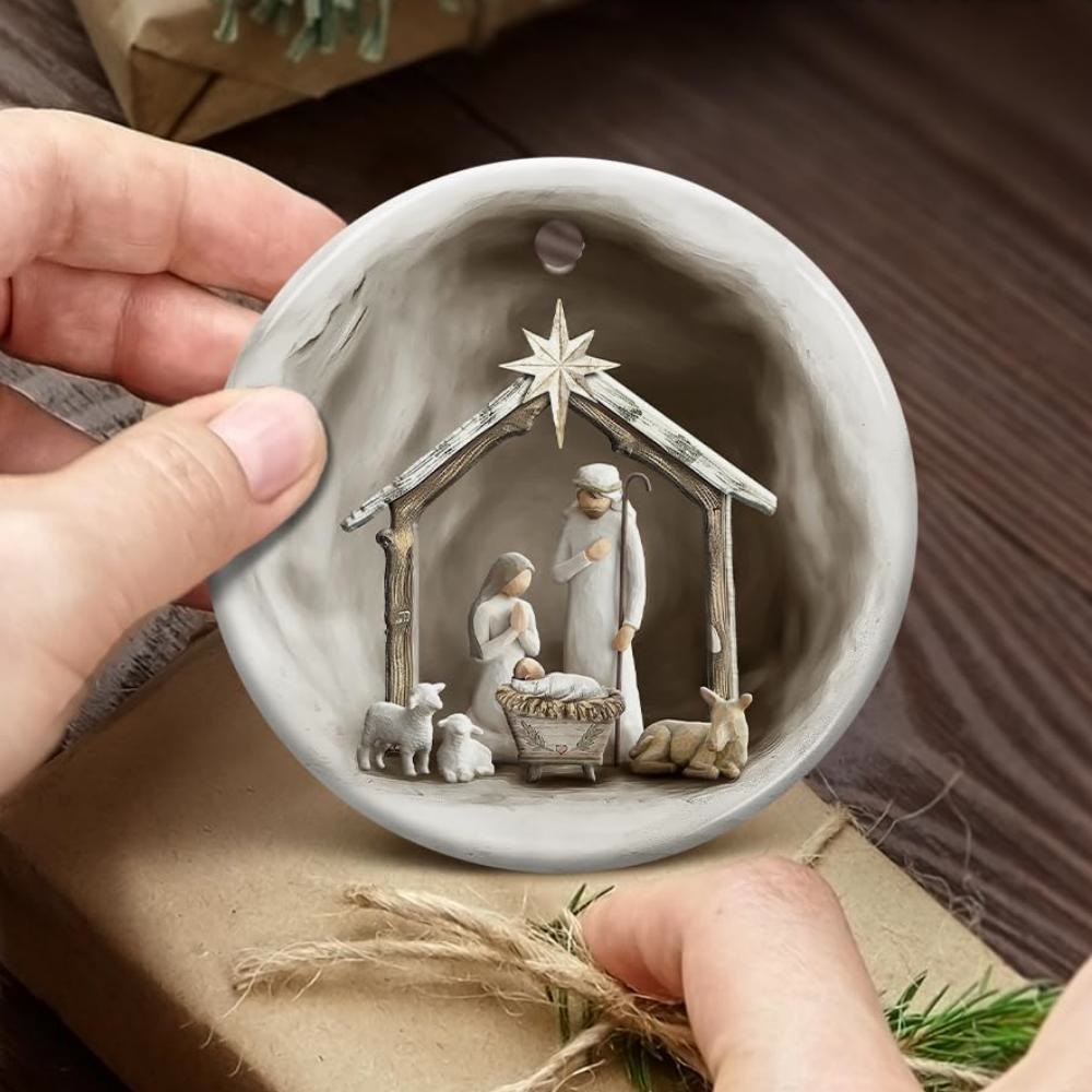 Christianartworkshop Detaillierte Weihnachtsdekoration mit Bethlehem-Stern - Keramik - image 1
