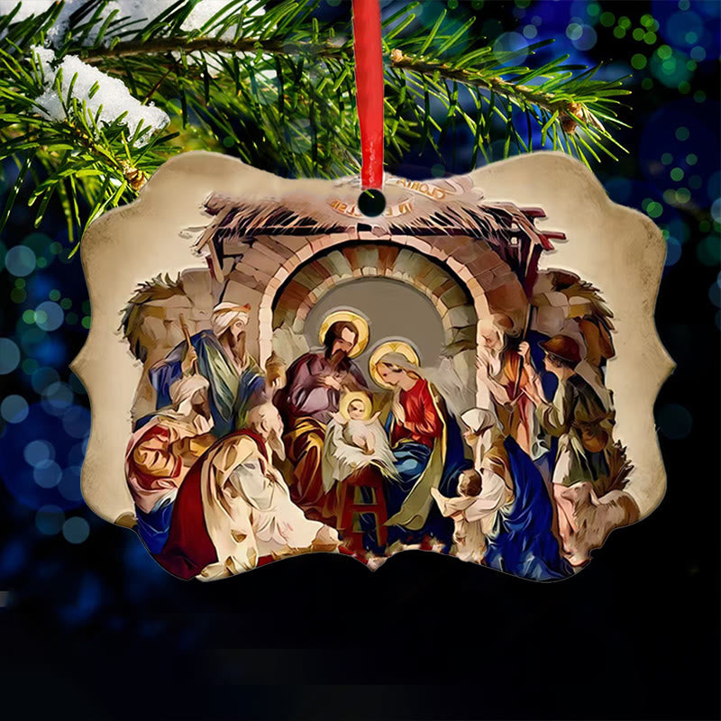 Christianartworkshop Acrylschilder, Krippe, Weihnachtsdekoration zum Aufhängen, C - image 3