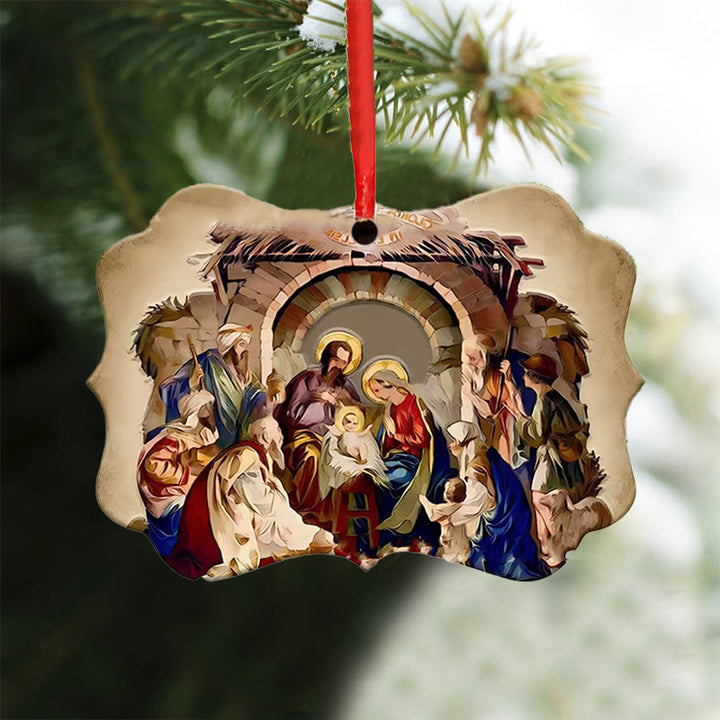 Christianartworkshop Acrylschilder, Krippe, Weihnachtsdekoration zum Aufhängen, C - image 2
