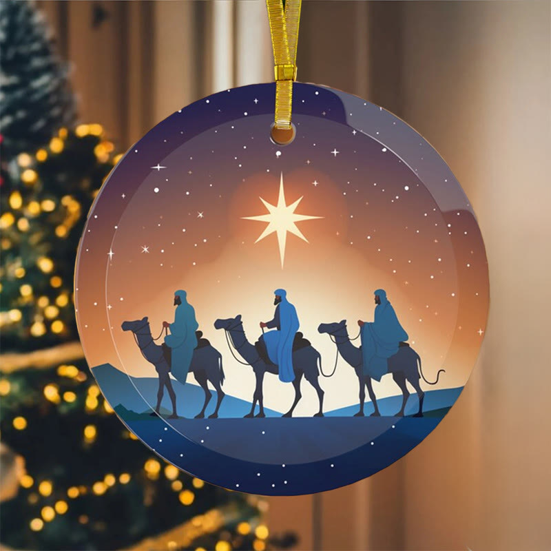 Christianartworkshop Illustrationsstile Drei Weise Könige Weihnachtsschmuck B - image 1