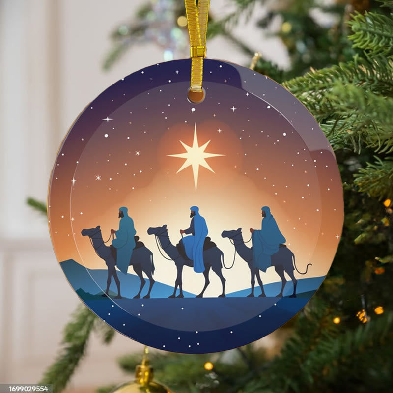 Christianartworkshop Illustrationsstile Drei Weise Könige Weihnachtsschmuck B - image 3