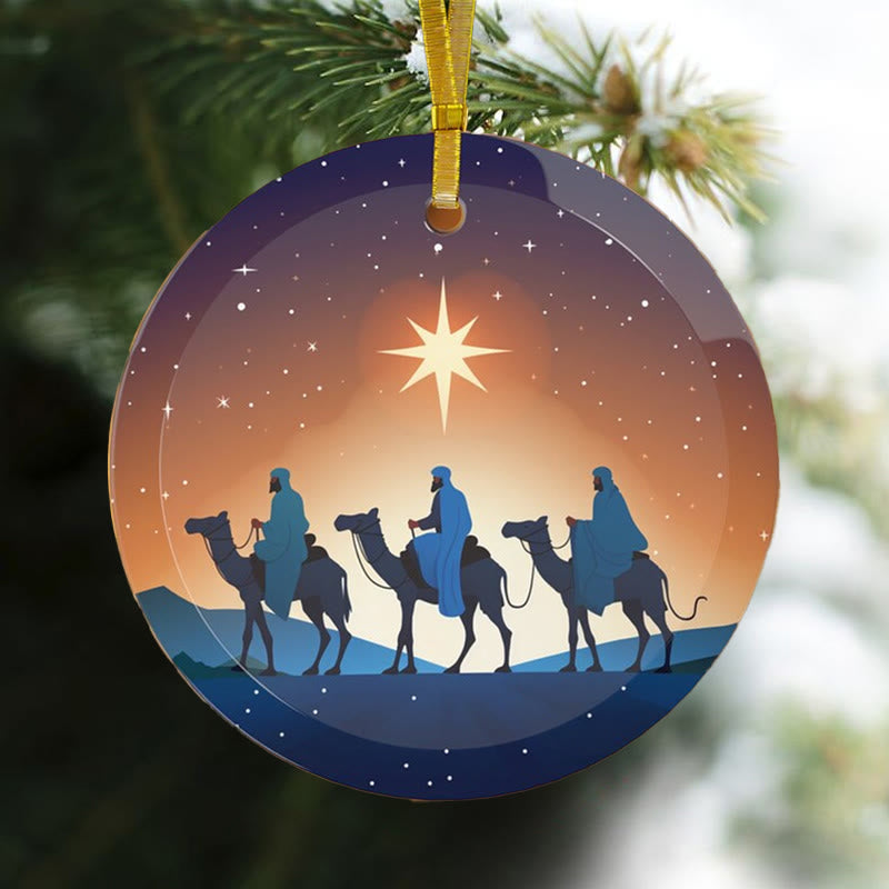 Christianartworkshop Illustrationsstile Drei Weise Könige Weihnachtsschmuck B - image 2