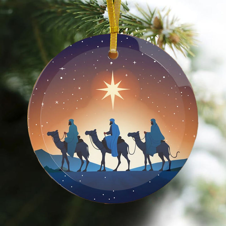 Christianartworkshop Illustrationsstile Drei Weise Könige Weihnachtsschmuck B - image 2