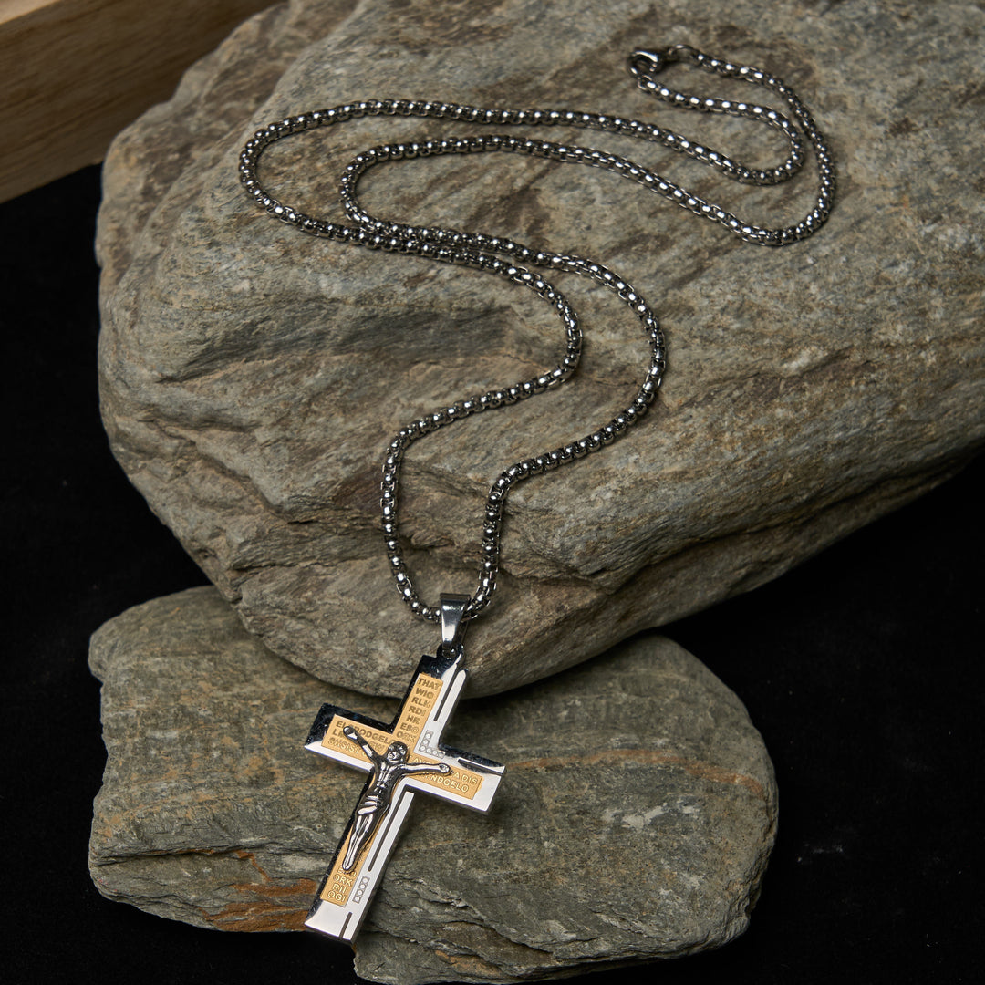 Christianartworkshop Glaube – symbolische mehrfarbige Kruzifix-Mode-Halskette - image 5