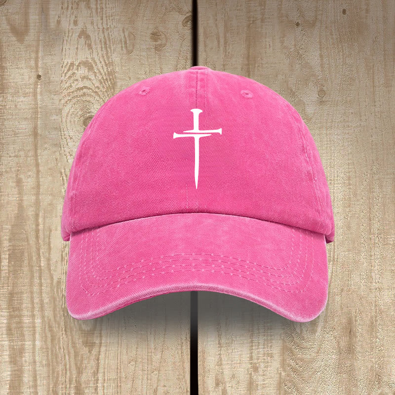 Christianartworkshop Minimalistischer Drei-Nägel-Kreuzhut: Einfachheit trifft Erlösung - Rose - image 13