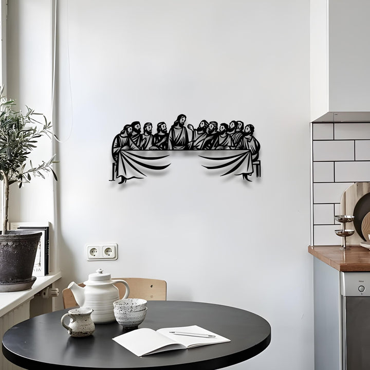 Christianartworkshop Getreue Darstellung des Letzten Abendmahls – Wanddekoration aus Metall - image 7