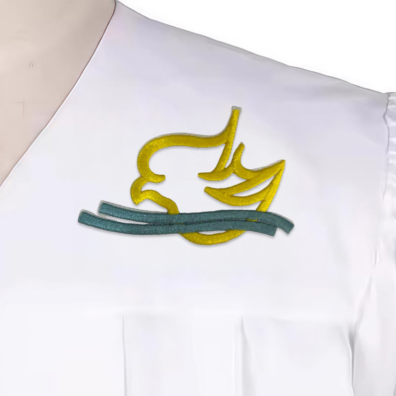 Christianartworkshop Taube des Heiligen Geistes, Geistliche Robe in Weiß: Umarme Reinheit und göttlichen Frieden - image 3