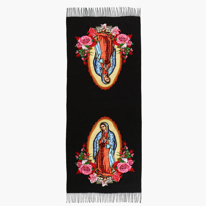 Christianartworkshop – Vom Glauben inspirierter Gebetsschal der Jungfrau Maria: Symbol der Hoffnung und Hingabe - 70,87''*27,56''/180*70cm - image 0