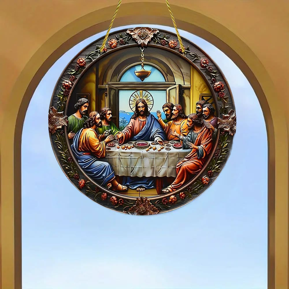 Christianartworkshop Klassische farbige Jesus-Ornamente zum Aufhängen, letztes Abendmahl - image 3