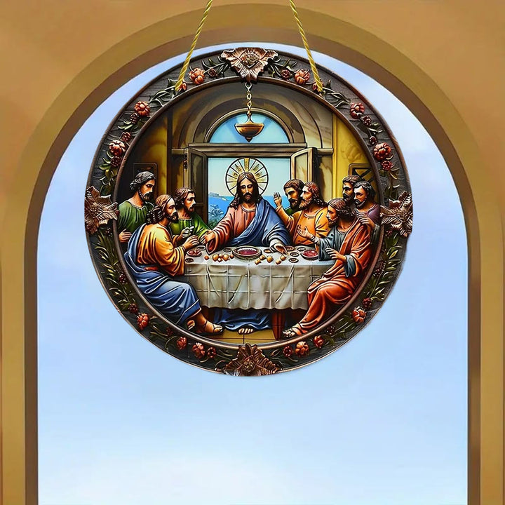 Christianartworkshop Klassische farbige Jesus-Ornamente zum Aufhängen, letztes Abendmahl - image 3