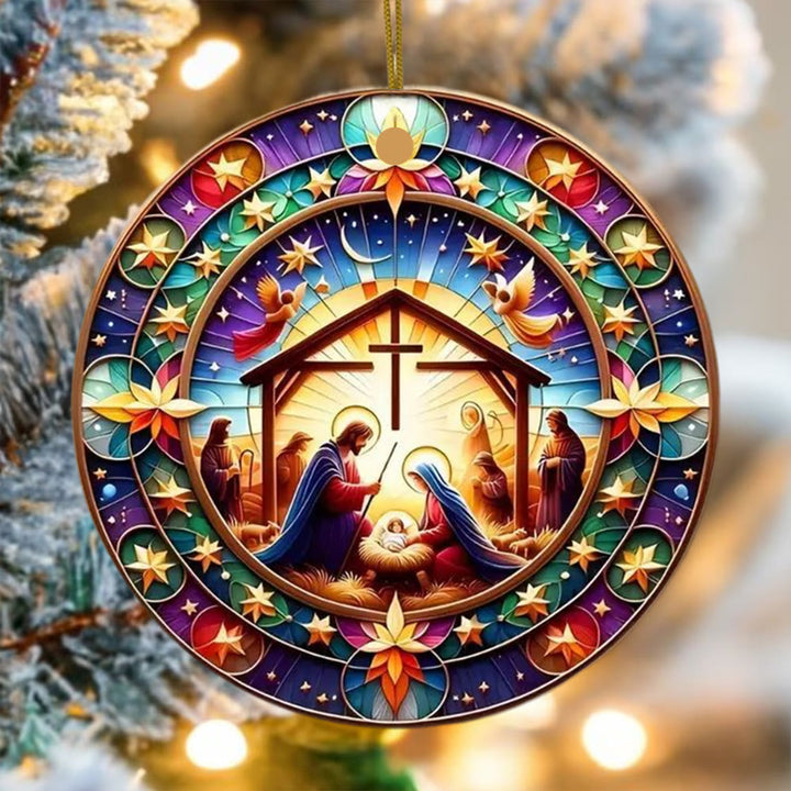 Christianartworkshop Weihnachtsengel in leuchtenden Farben, hängende Weihnachtsornamente - image 0