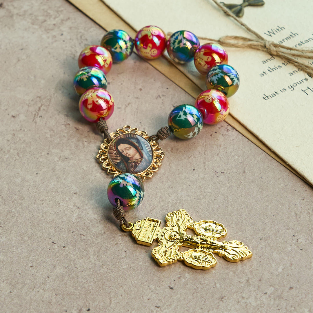 Christliche Kunstwerkstatt: Weihnachtsandacht – Rot-Grüner Rosenkranz für die Hosentasche: Beten Sie überall und jederzeit - image 13