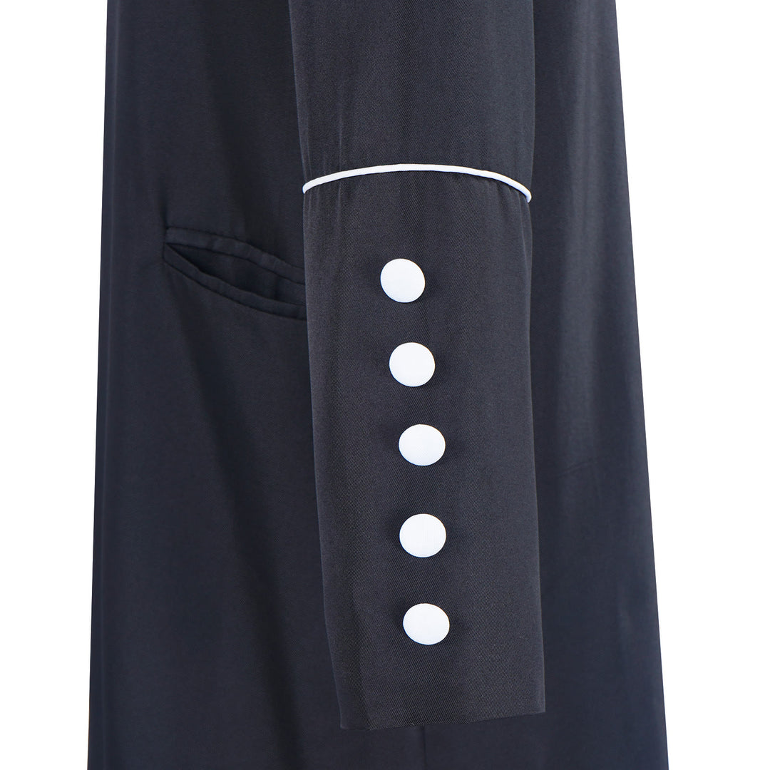 Klassische, mehrfarbige Priesterkutte von Christianartworkshop mit kontrastierender Borte und mittelalterlicher Eleganz - image 14