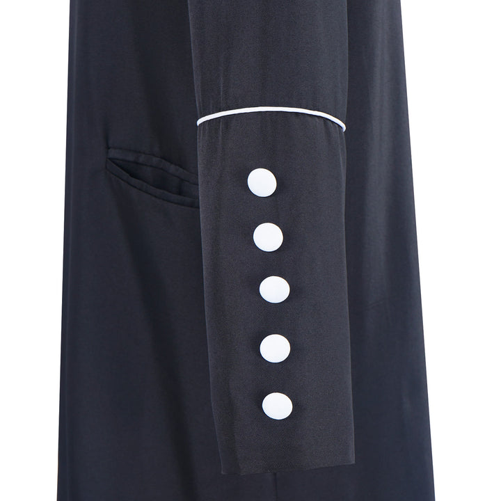 Klassische, mehrfarbige Priesterkutte von Christianartworkshop mit kontrastierender Borte und mittelalterlicher Eleganz - image 14