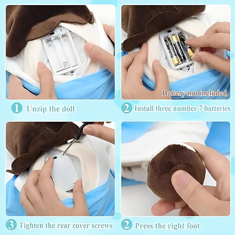 Christianartworkshop 2-farbige Jesus-Plüsch-Schlaf-Schnullerpuppe: Leuchten, Atmen und beruhigende Musik - image 7