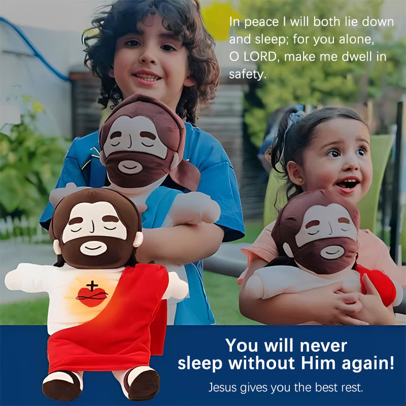 Christianartworkshop 2-farbige Jesus-Plüsch-Schlaf-Schnullerpuppe: Leuchten, Atmen und beruhigende Musik - image 8