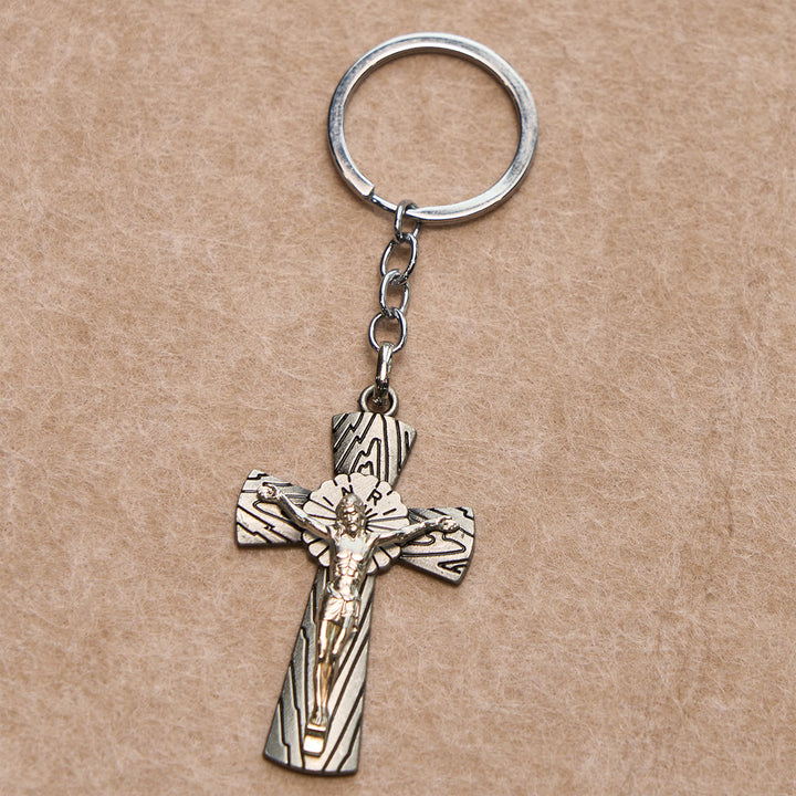 Christianartworkshop Rotgoldenes Kreuz-Segensset mit Madonna und Schrift: Lebe in Gnade - image 6