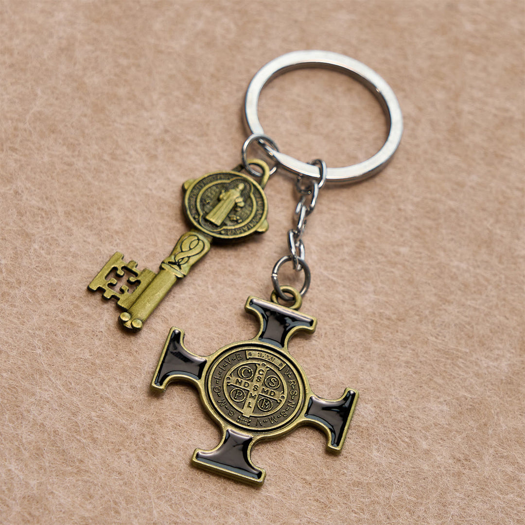 Christianartworkshop Heiliger Geist Taube Rote Stola Segensset mit Holzrosenkranz, Schlüsselanhänger und Lesezeichen - image 7