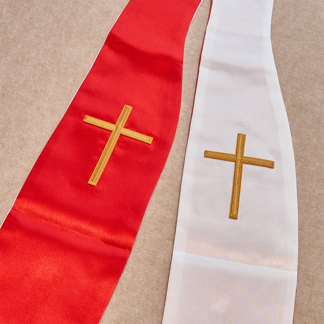 Christianartworkshop Rotgoldenes Kreuz-Segensset mit Madonna und Gallenstein-Rosenkranz: Lebe in Liebe - image 3