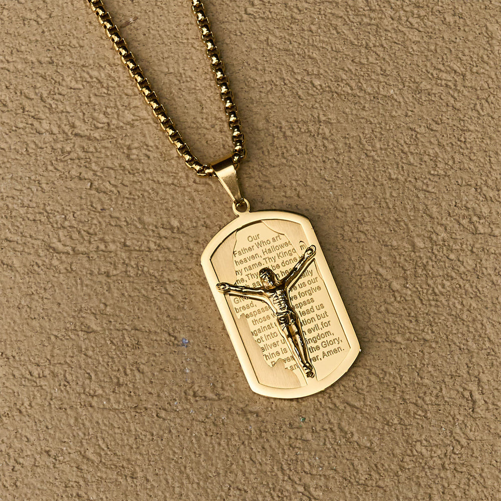 Christianartworkshop Moderne Halskette mit Kreuz und Kreuz, mehrfarbig - image 1