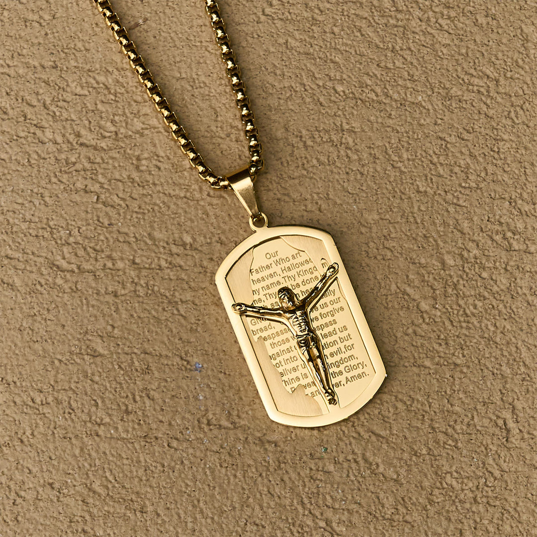 Christianartworkshop Moderne Halskette mit Kreuz und Kreuz, mehrfarbig - image 1