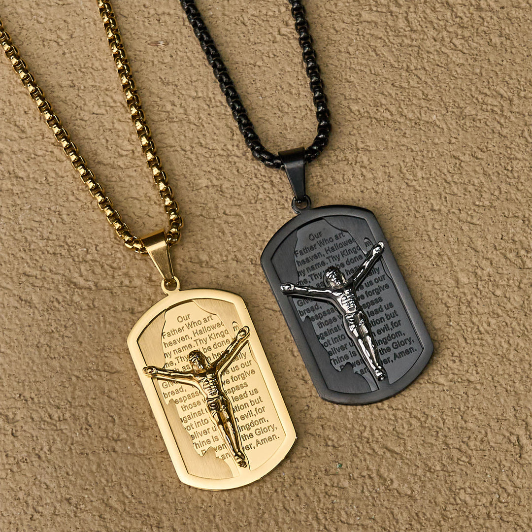 Christianartworkshop Moderne Halskette mit Kreuz und Kreuz, mehrfarbig - image 5