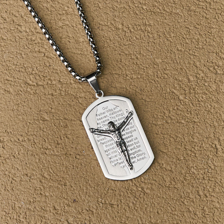 Christianartworkshop Moderne Halskette mit Kreuz und Kreuz, mehrfarbig - Silber - image 4