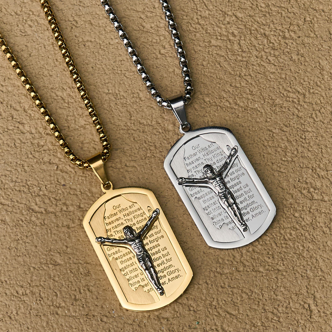 Christianartworkshop Moderne Halskette mit Kreuz und Kreuz, mehrfarbig - image 6