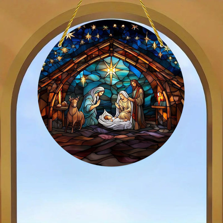 Christianartworkshop 7 ästhetische Stile Kathedrale Mitternachtsblau Krippen-Hängeornamente - G - 7,87''/20 cm - image 6