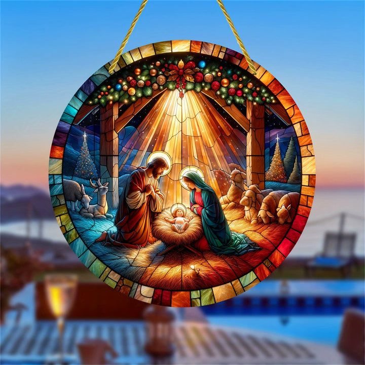 Christianartworkshop Light of Tahe World Collection: Heilige Familie, Anbetungs- und Segensszenen, hängende Ornamente - G - 7,87''/20 cm - image 6