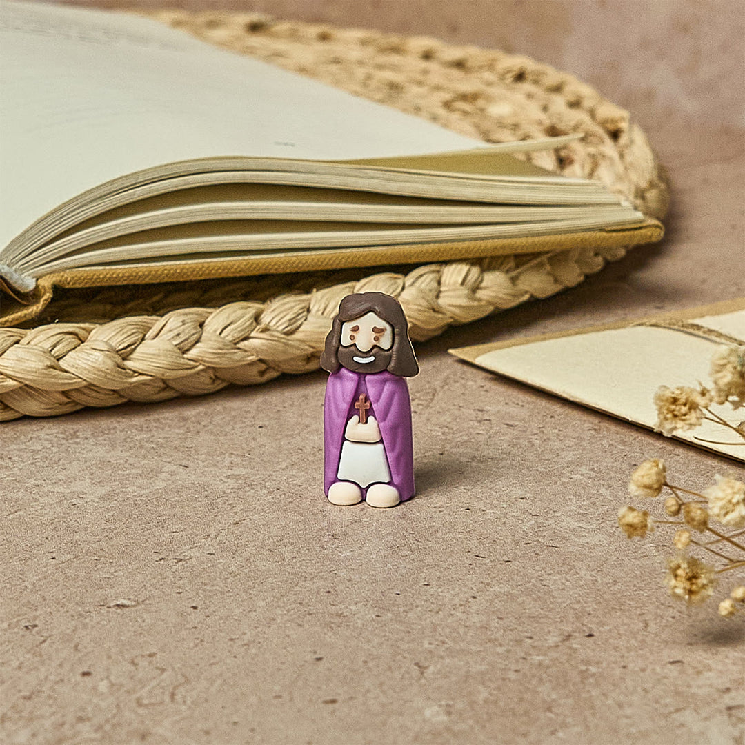 Christianartworkshop 8/16/24/32 Stück Kleine Jesusfiguren in acht Pastell- und kräftigen Farbtönen: Regenbogen der Segnungen - image 2