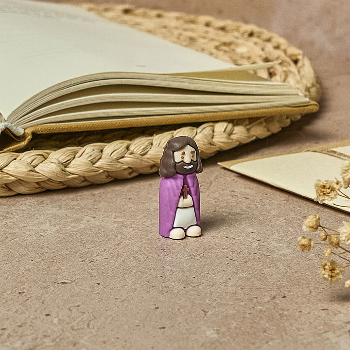 Christianartworkshop 8/16/24/32 Stück Kleine Jesusfiguren in acht Pastell- und kräftigen Farbtönen: Regenbogen der Segnungen - image 4