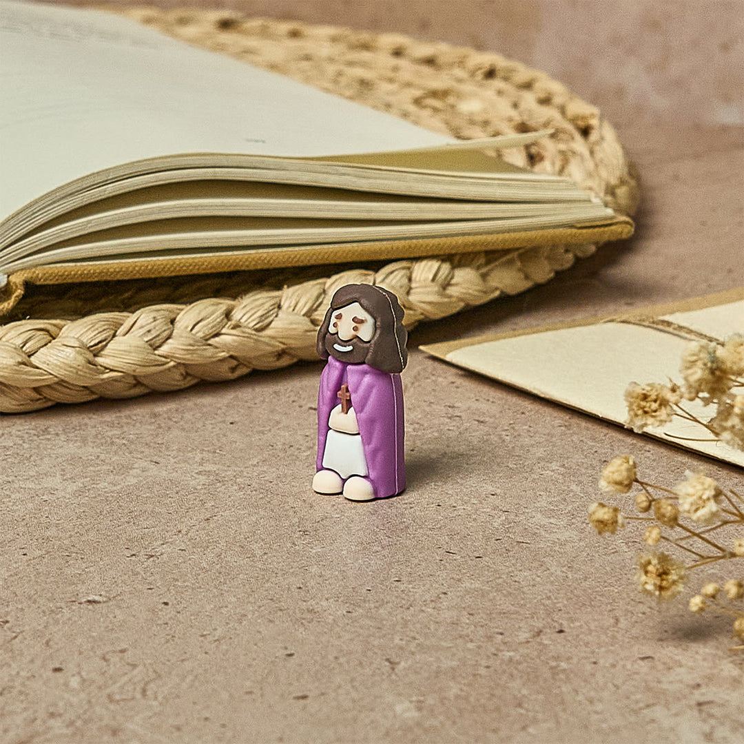 Christianartworkshop 8/16/24/32 Stück Kleine Jesusfiguren in acht Pastell- und kräftigen Farbtönen: Regenbogen der Segnungen - image 3