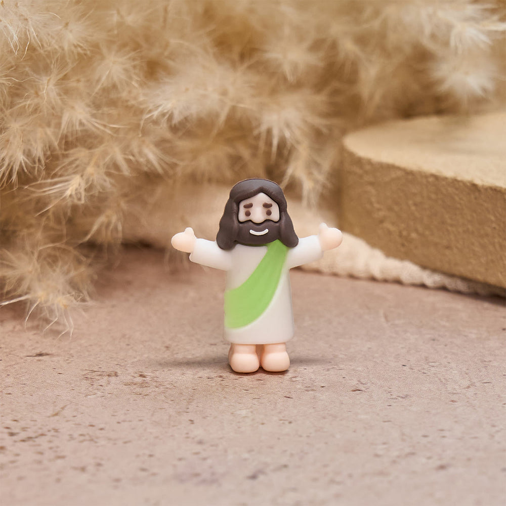 Christianartworkshop 5/10/20/30 Stück Regenbogen-Umarmungen von Jesus: Bunte Mini-Figuren für den täglichen Segen - image 1