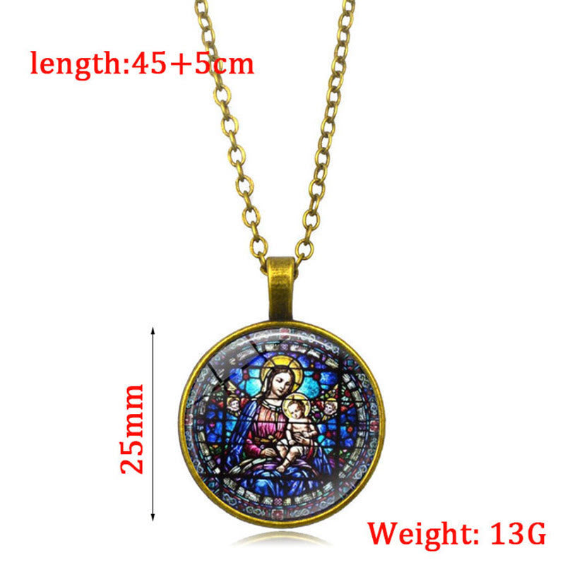 Christianartworkshop Wählen Sie Ihre Segenskette „Strahlender Glaube“: Madonna mit Kind oder Rosen von Guadalupe - image 5