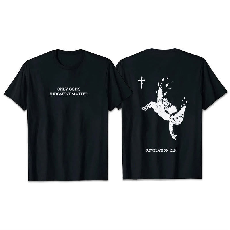 Christianartworkshop „Nur Gottes Urteil zählt“-T-Shirt mit Aufdruck (kurzärmelig) - Schwarz - 2XL - image 2
