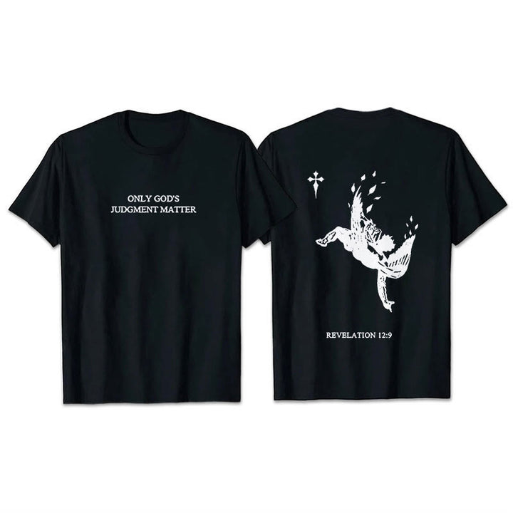 Christianartworkshop „Nur Gottes Urteil zählt“-T-Shirt mit Aufdruck (kurzärmelig) - Schwarz - 2XL - image 2