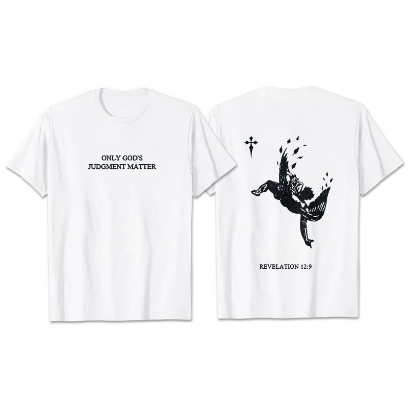 Christianartworkshop „Nur Gottes Urteil zählt“-T-Shirt mit Aufdruck (kurzärmelig) - Weiß - 2XL - image 4