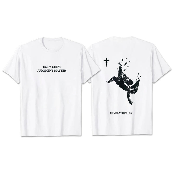 Christianartworkshop „Nur Gottes Urteil zählt“-T-Shirt mit Aufdruck (kurzärmelig) - Weiß - 2XL - image 4