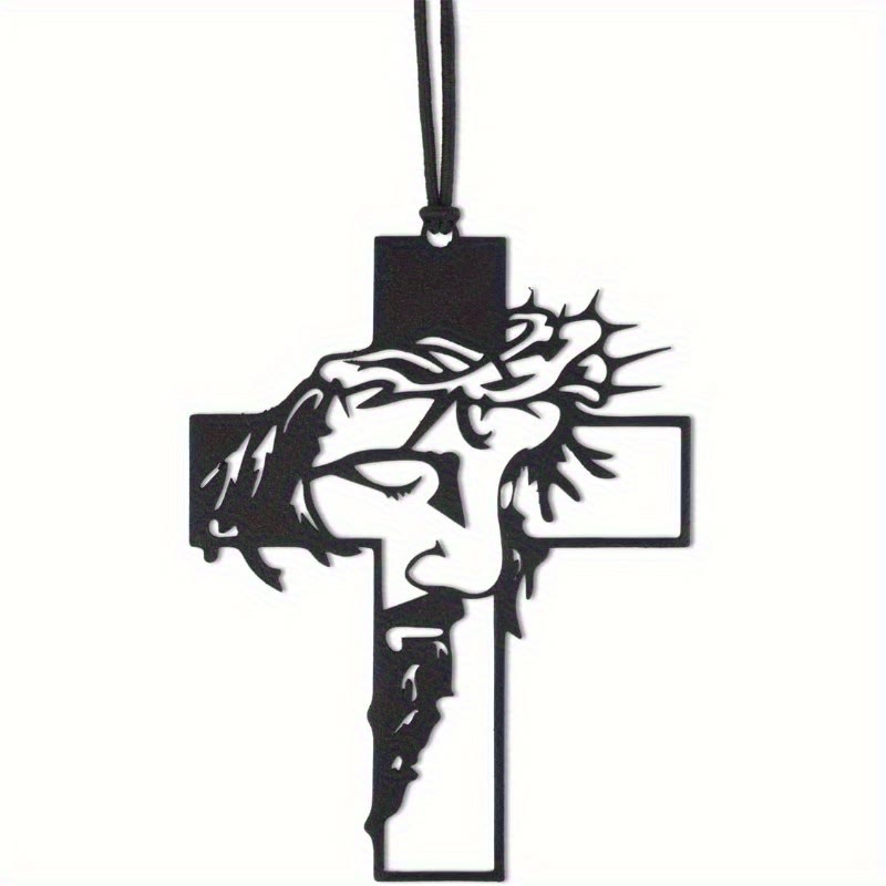 Christianartworkshop Reisebegleiter Jesus Dornenkrone Kreuz Autoanhänger - image 5