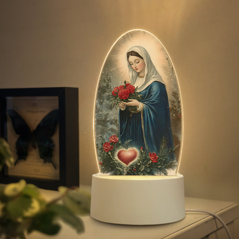 Christianartworkshop Elegante Nachtleuchte mit Jungfrau Maria in verschiedenen Stilen: Göttliche Gnade und stilvolles Wohnambiente - G - image 6