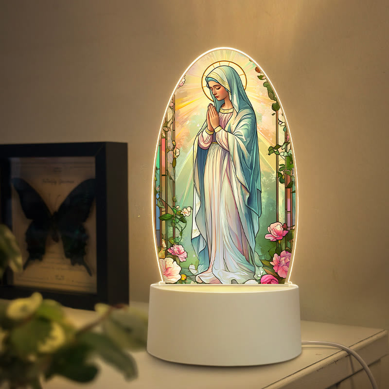 Christianartworkshop Elegante Nachtleuchte mit Jungfrau Maria in verschiedenen Stilen: Göttliche Gnade und stilvolles Wohnambiente - H - image 7